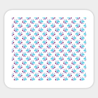 Flower Moon Panda Pattern Sticker